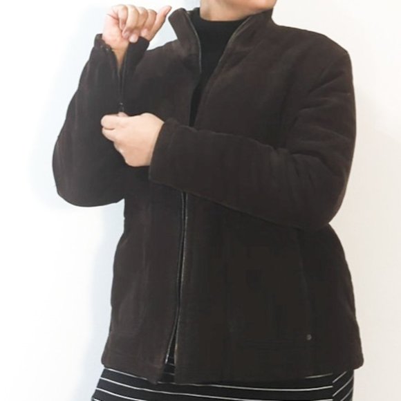 Cotton Ginny Brown Corduroy Jacket with Paisley Lining - Picture 3 of 7